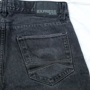 Express Men’s Skinny Jeans - Dark Grey